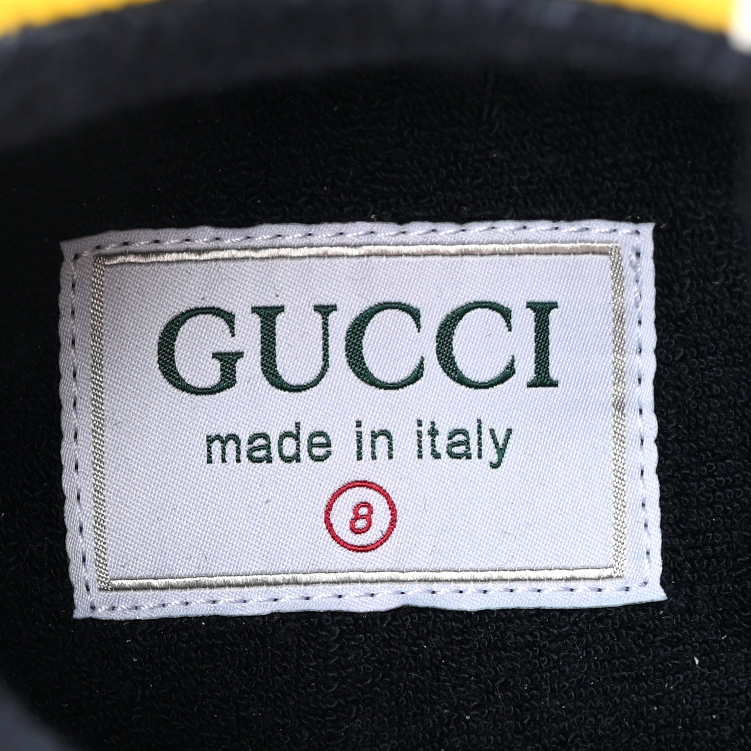 Gucci GG Supreme Monogram Mix Monogram Mens Rhyton Sneakers 8 London Blue Beige Sun Yellow 9 of 13