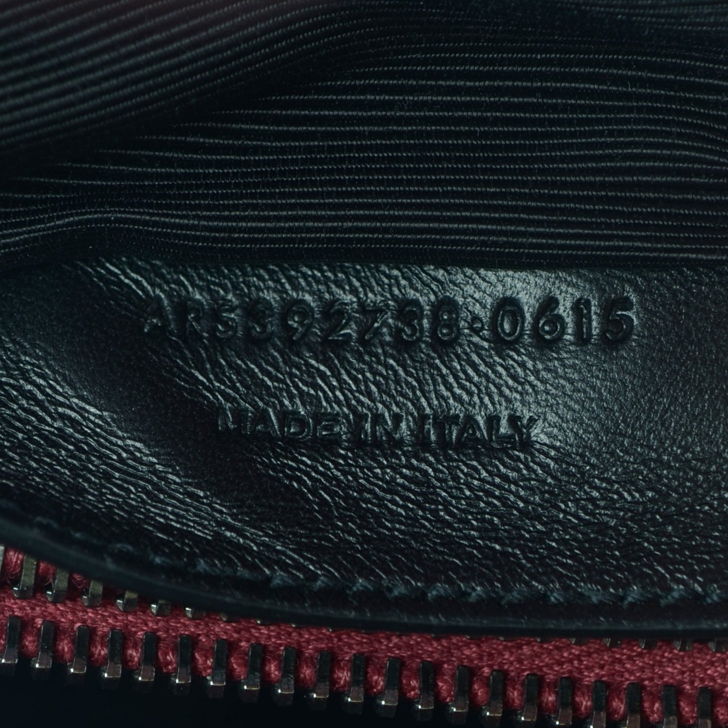 Sheepskin Matelasse Chevron Large Monogram Satchel Oxblood