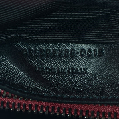 Saint Laurent Sheepskin Matelasse Chevron Large Monogram Satchel Oxblood 9 of 9