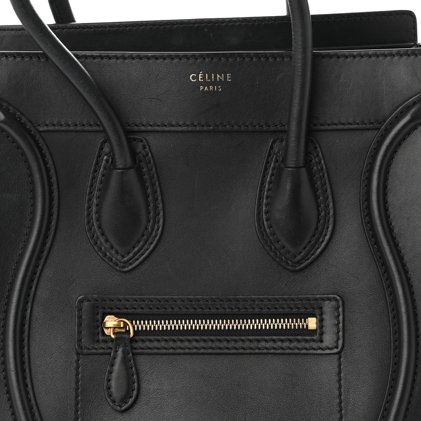 Smooth Calfskin Micro Luggage Black