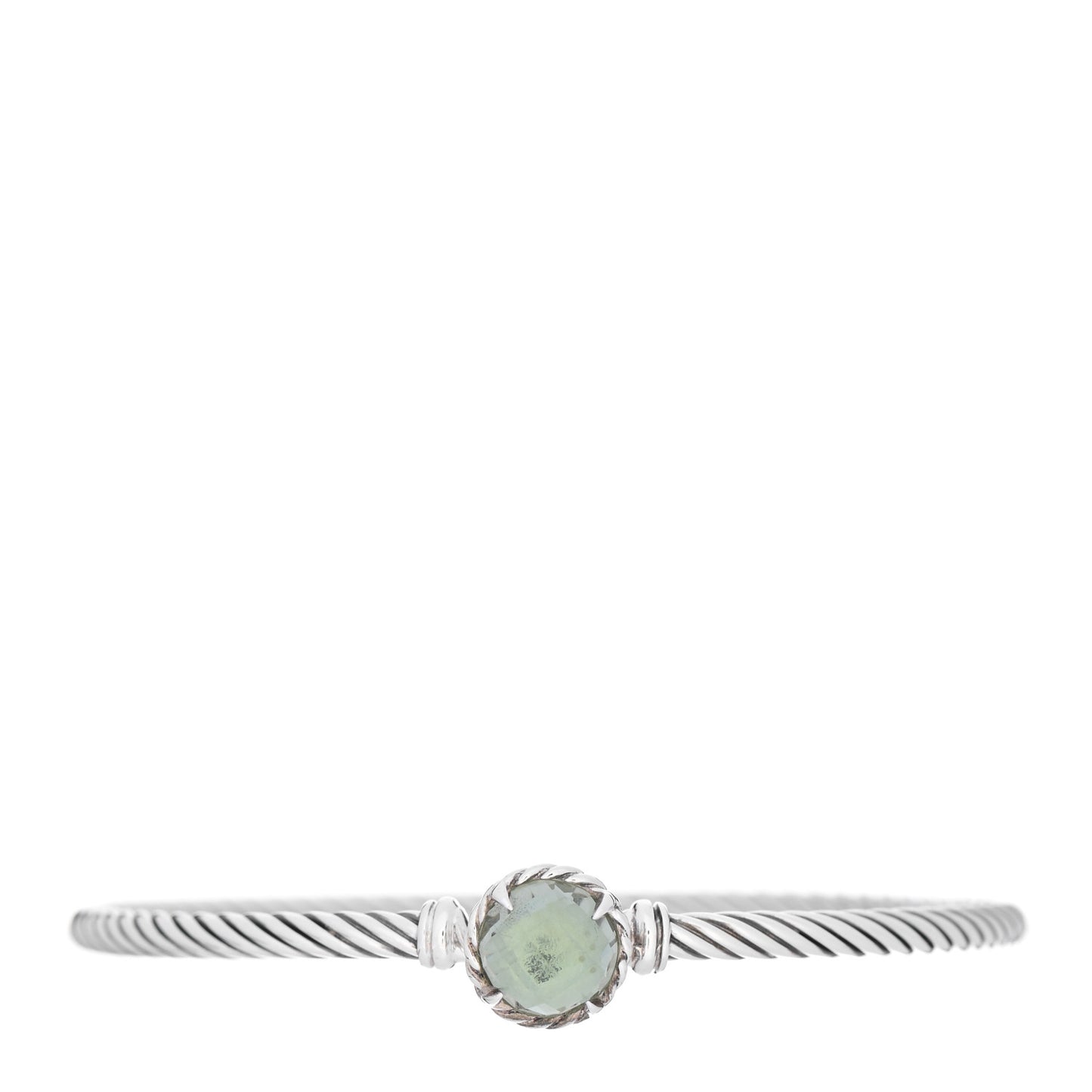 Sterling Silver Prasiolite 3mm Chatelaine Bracelet