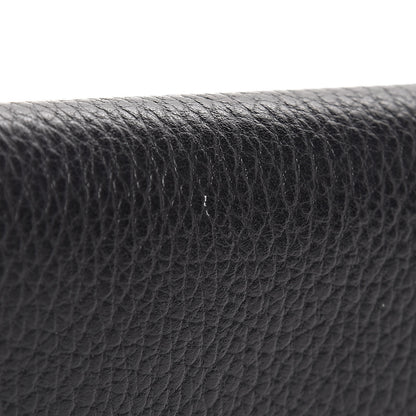 Gucci Pebbled Calfskin GG Marmont Card Case Black 8 of 9