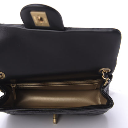Chanel Lambskin Quilted Mini Rectangular Pearl Crush Flap Black 5 of 10