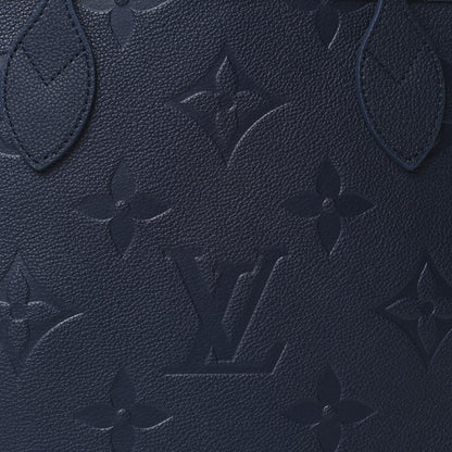 Louis Vuitton Empreinte Monogram Giant Neverfull MM Navy 8 of 10