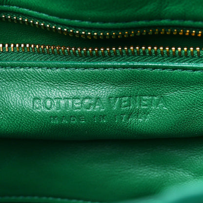 Bottega Veneta Lambskin Maxi Intreccio Padded Chain Cassette Crossbody Bag Racing Green 6 of 13