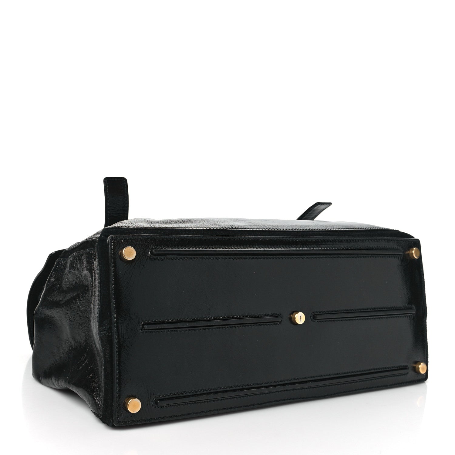 Saint Laurent Patent Large Muse Two Tote Black 4 of 9