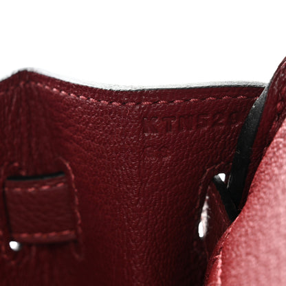 Hermes Togo Birkin 25 Rouge H 7 of 11