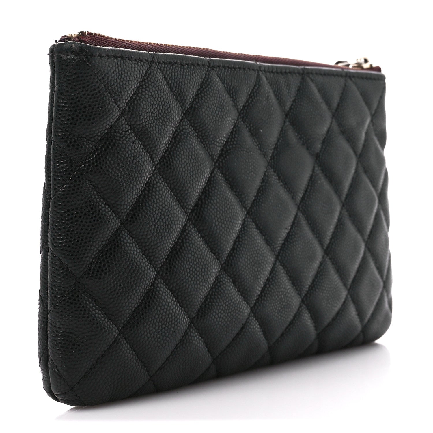 Chanel Caviar Quilted Cosmetic Case Black 3 of 13