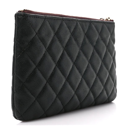 Chanel Caviar Quilted Cosmetic Case Black 3 of 13