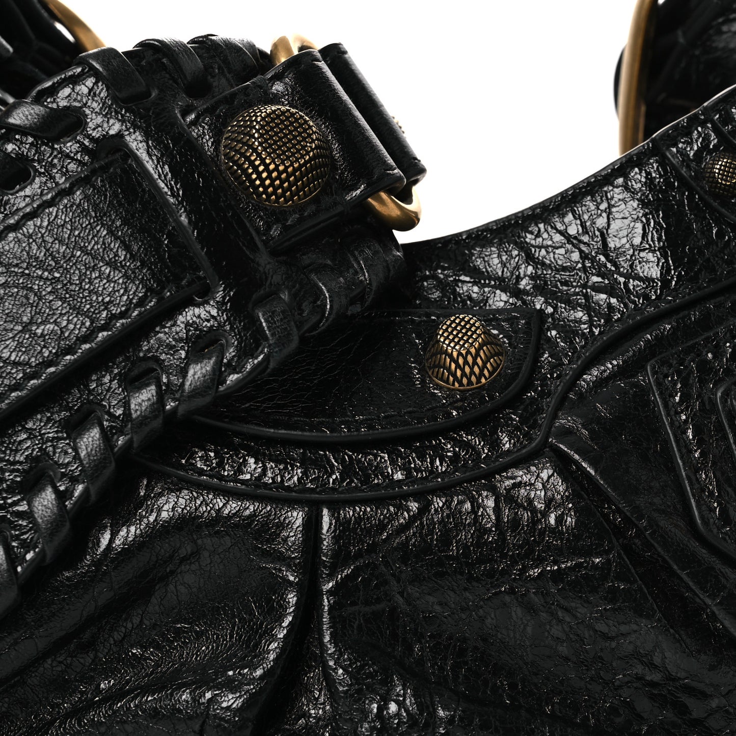 Agneau Arena Le Cagole Shoulder Bag XS Black