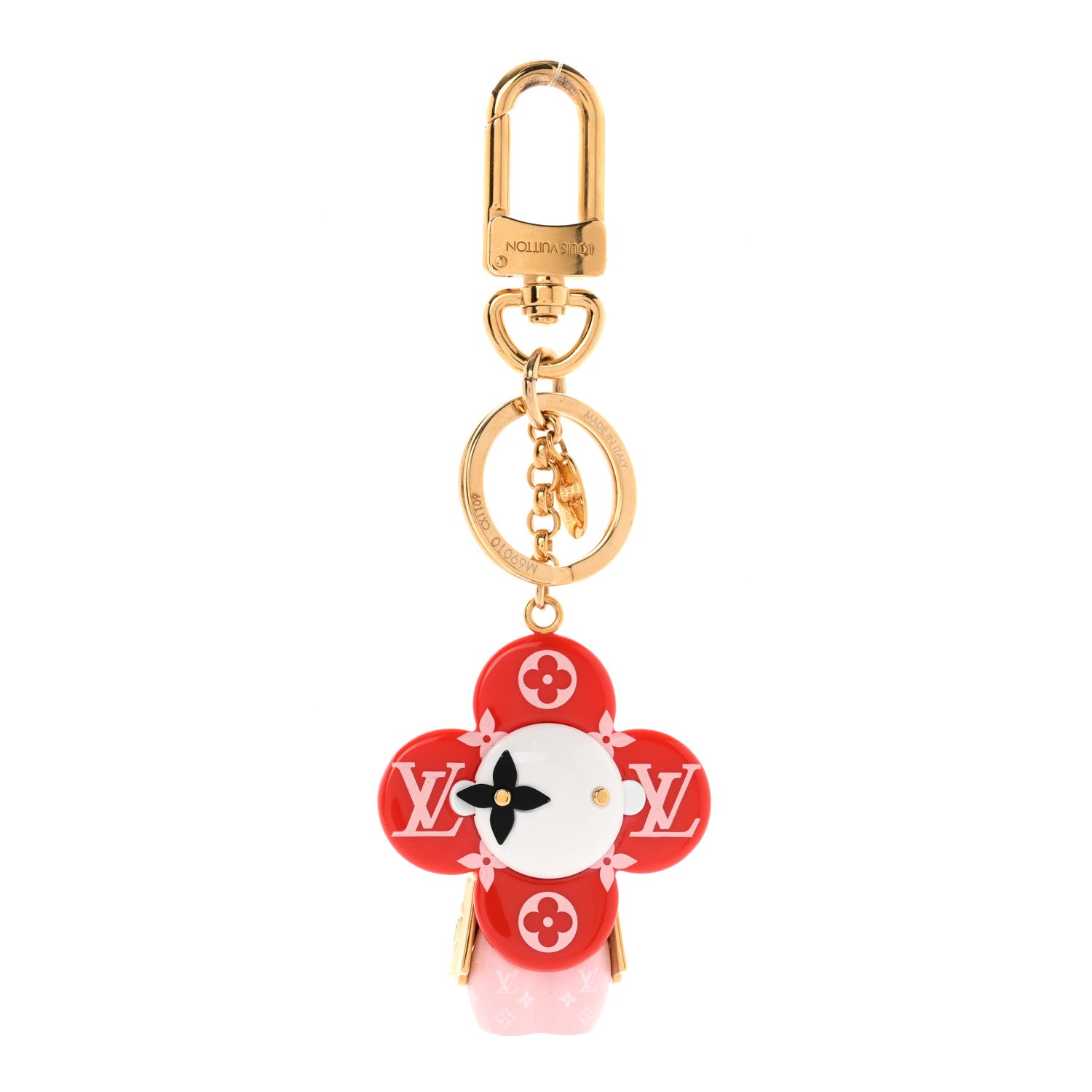 Louis Vuitton Giant Monogram Vivienne Bag Charm Key Holder Rouge 1 of 7
