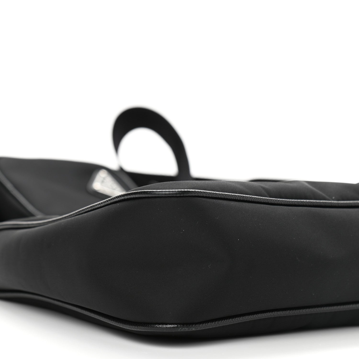 Prada Re-Nylon Saffiano Pocket Zippered Shoulder Bag Black 9 of 11