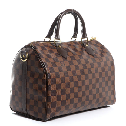 Louis Vuitton Damier Ebene Speedy Bandouliere 30 3 of 7
