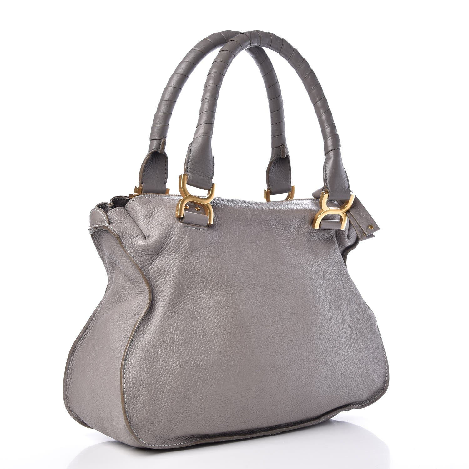 Chloe Calfskin Medium Marcie Satchel Cashmere Grey 3 of 9
