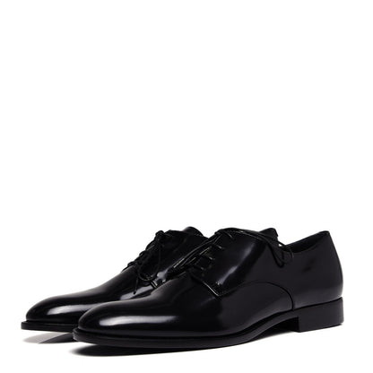 Christian Dior Polished Calfskin Mens Derby Shoe 40 Black 3 of 10