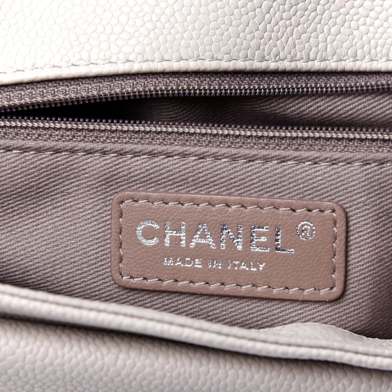 Chanel Caviar Quilted Large Now and Forever Flap Ivory 6 of 12