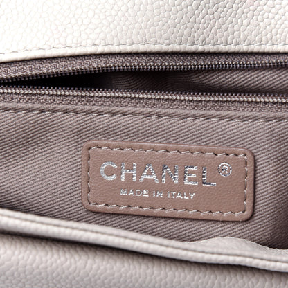 Chanel Caviar Quilted Large Now and Forever Flap Ivory 6 of 12