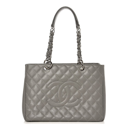 Chanel Caviar Quilted Grand Shopping Tote GST Grey 1 of 9