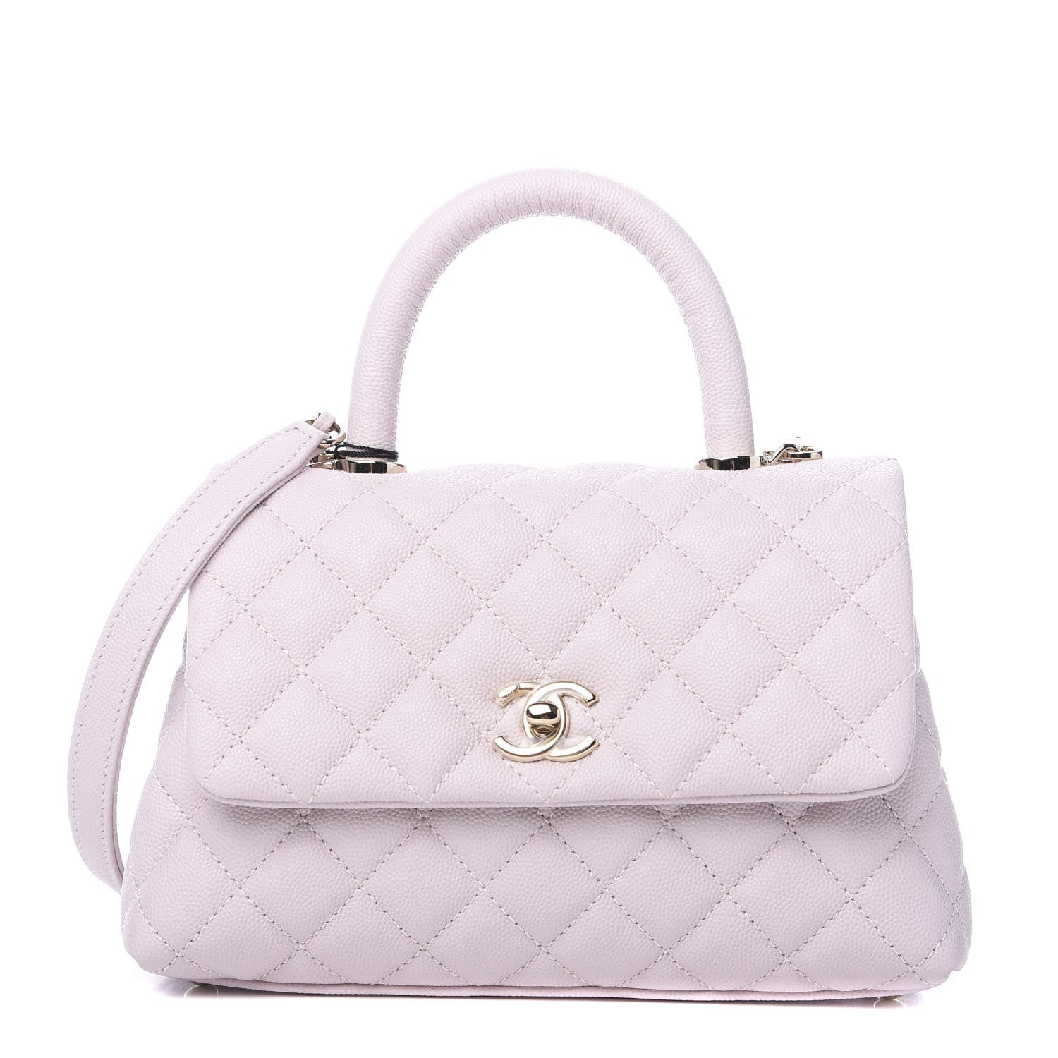 Chanel Caviar Quilted Mini Coco Handle Flap Lilas Lilac 1 of 9