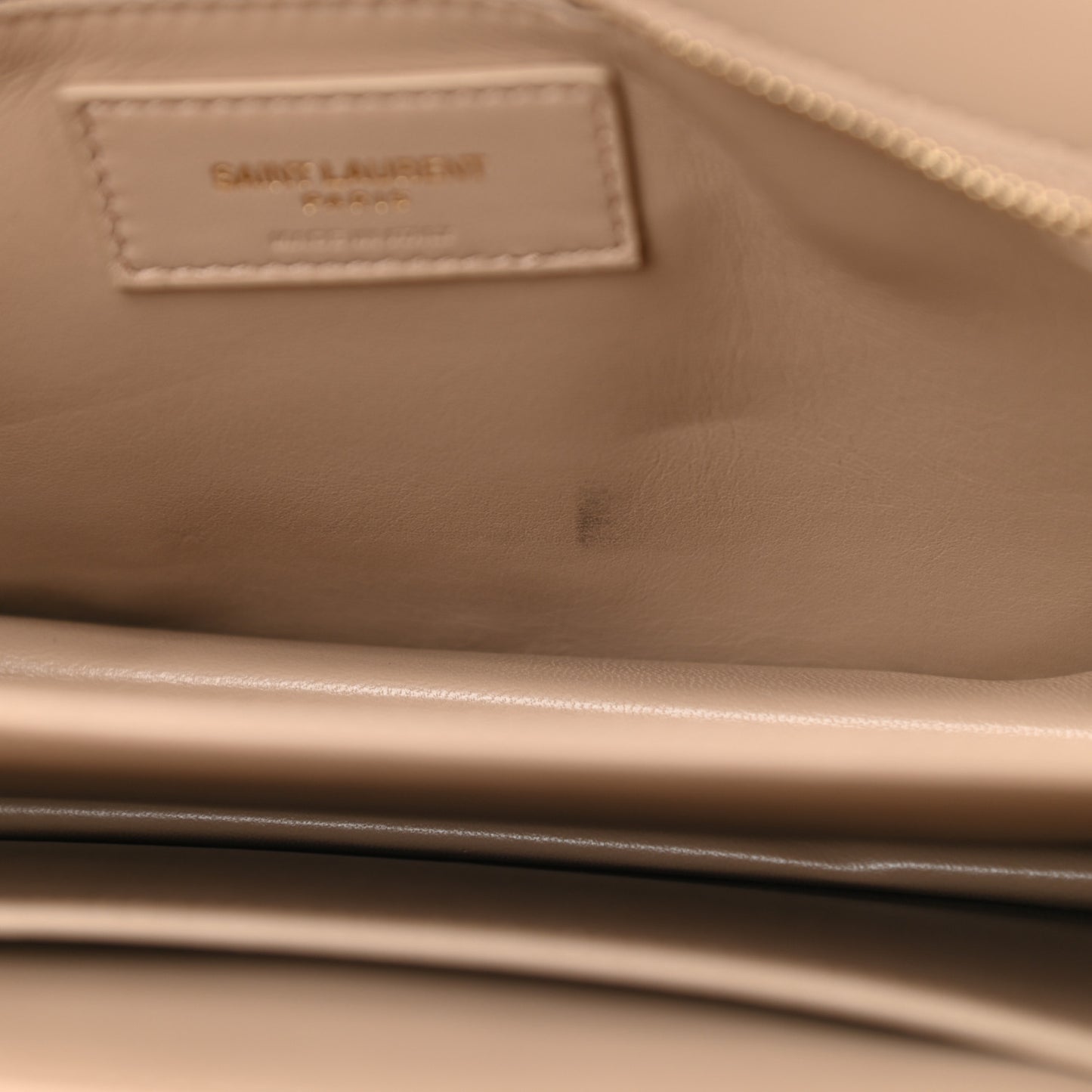 Smooth Calfskin Le Maillon Satchel Dark Beige