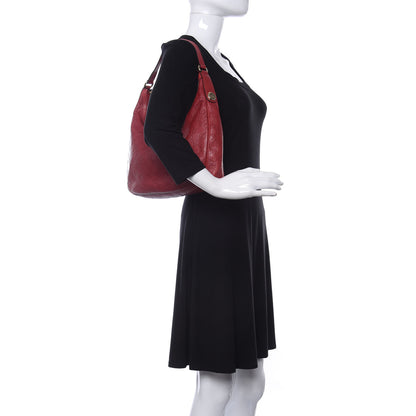 Gucci Guccissima Small Charmy Hobo Red 2 of 12