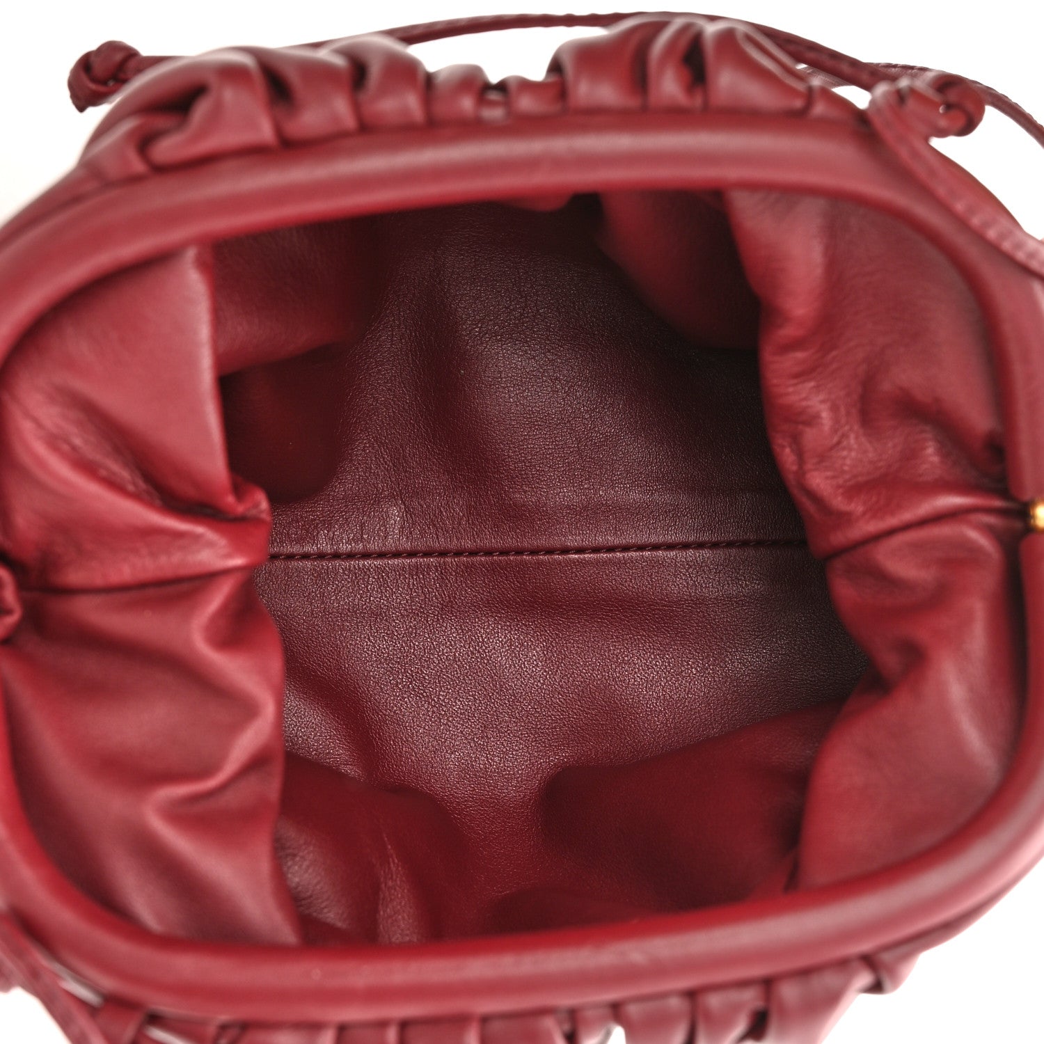 Bottega Veneta Butter Calfskin The Mini Pouch Bordeaux 5 of 11