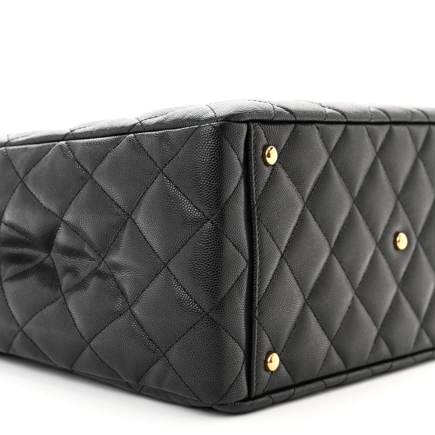 Chanel Caviar Quilted Small Shopping Tote Black 9 of 10