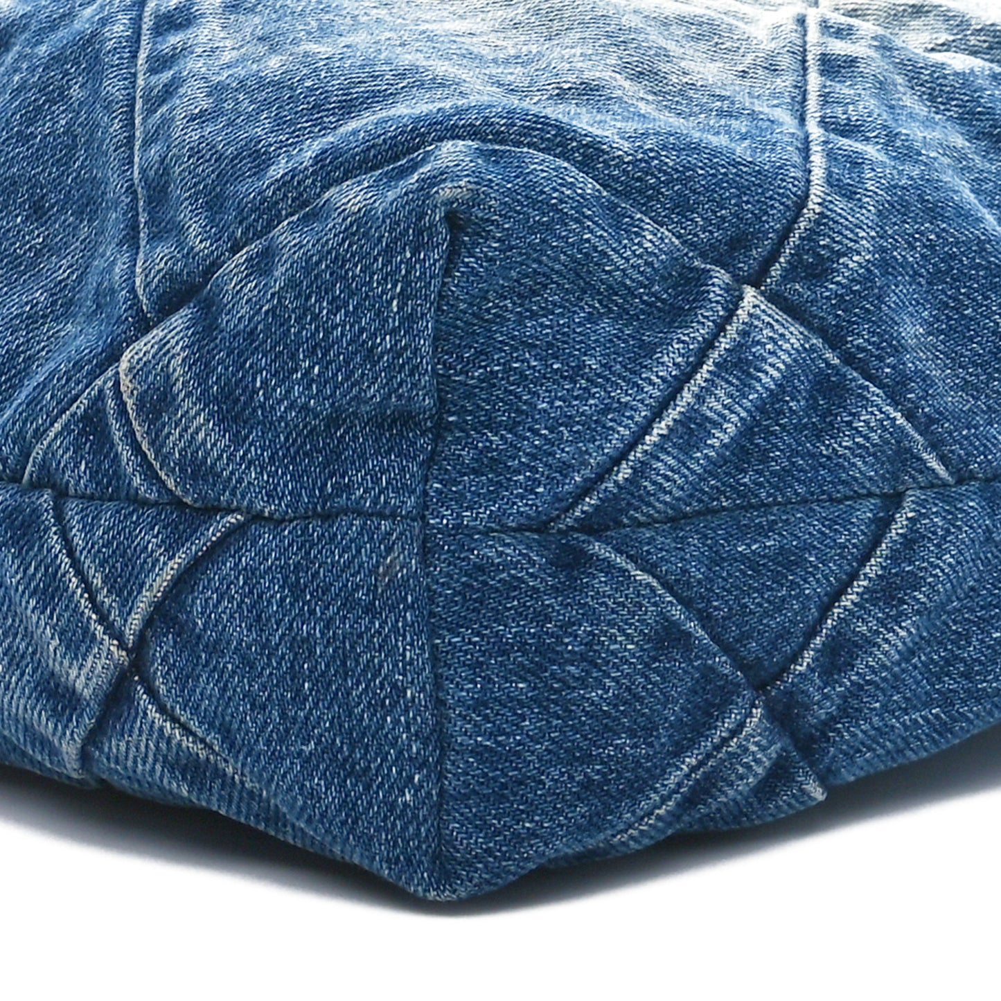 Denim Quilted Small Chanel 22 Blue