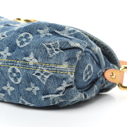 Louis Vuitton Monogram Denim Mini Pleaty Blue 10 of 11
