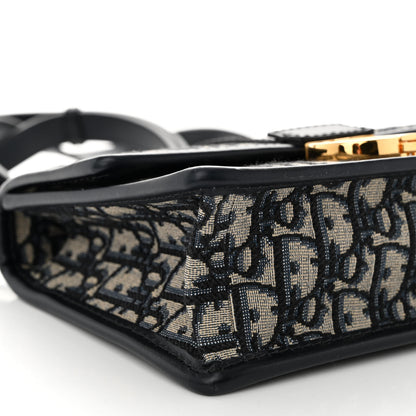 Christian Dior Oblique 30 Montaigne Flap Bag Blue 8 of 9