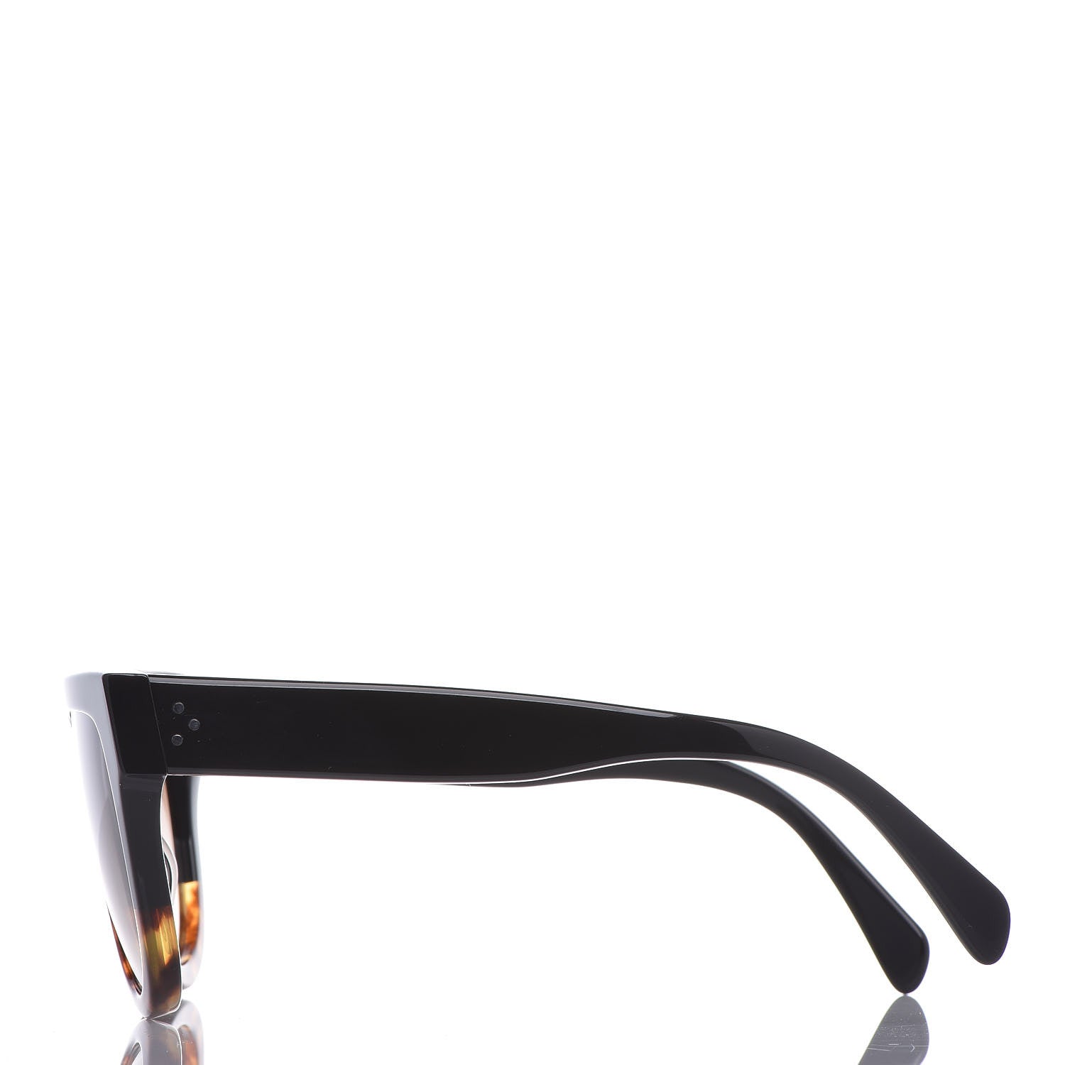 Celine Shadow Sunglasses CL 41026/S Black Havana 3 of 7