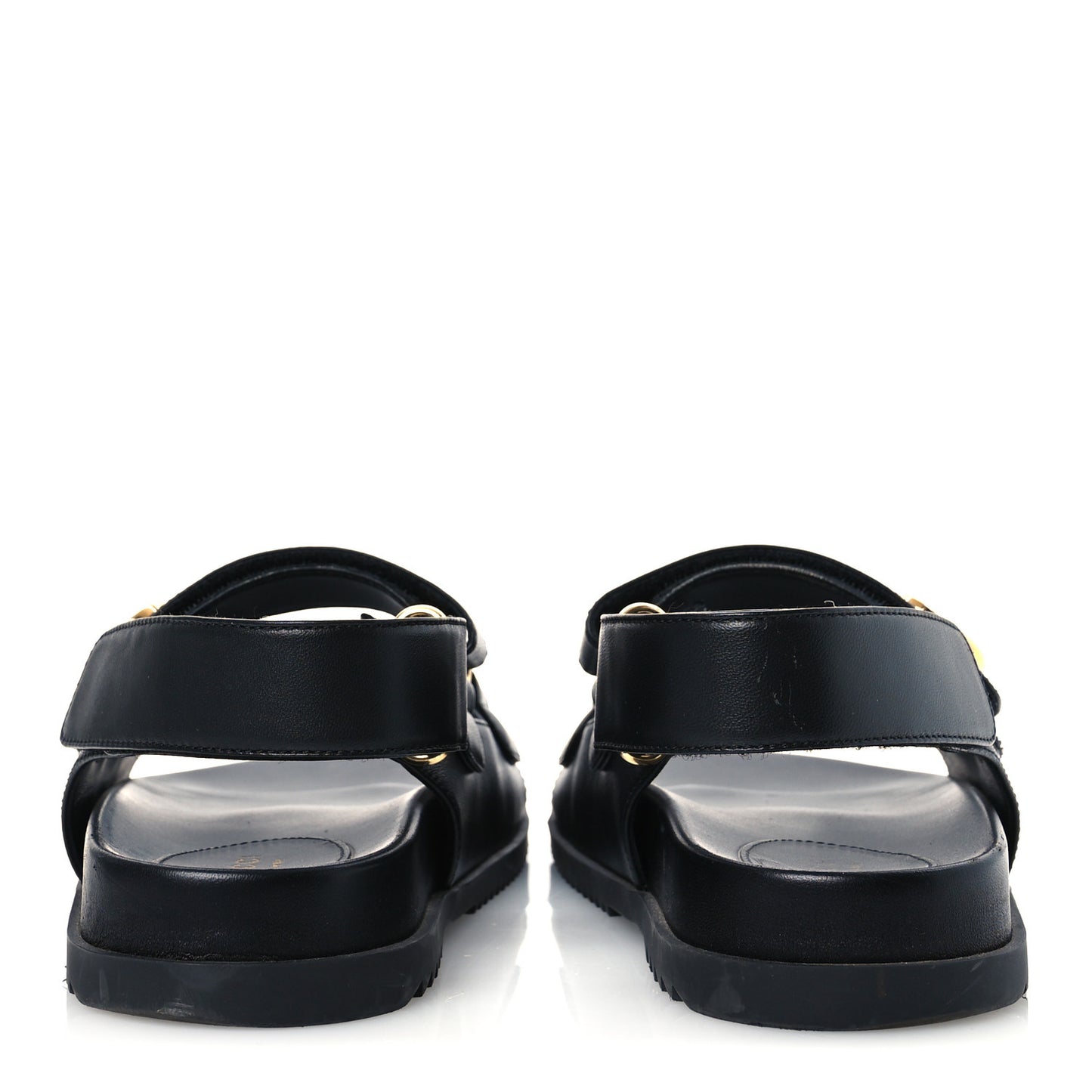 Calfskin Mini Double G Womens Isla Dad Sandals 37 Black