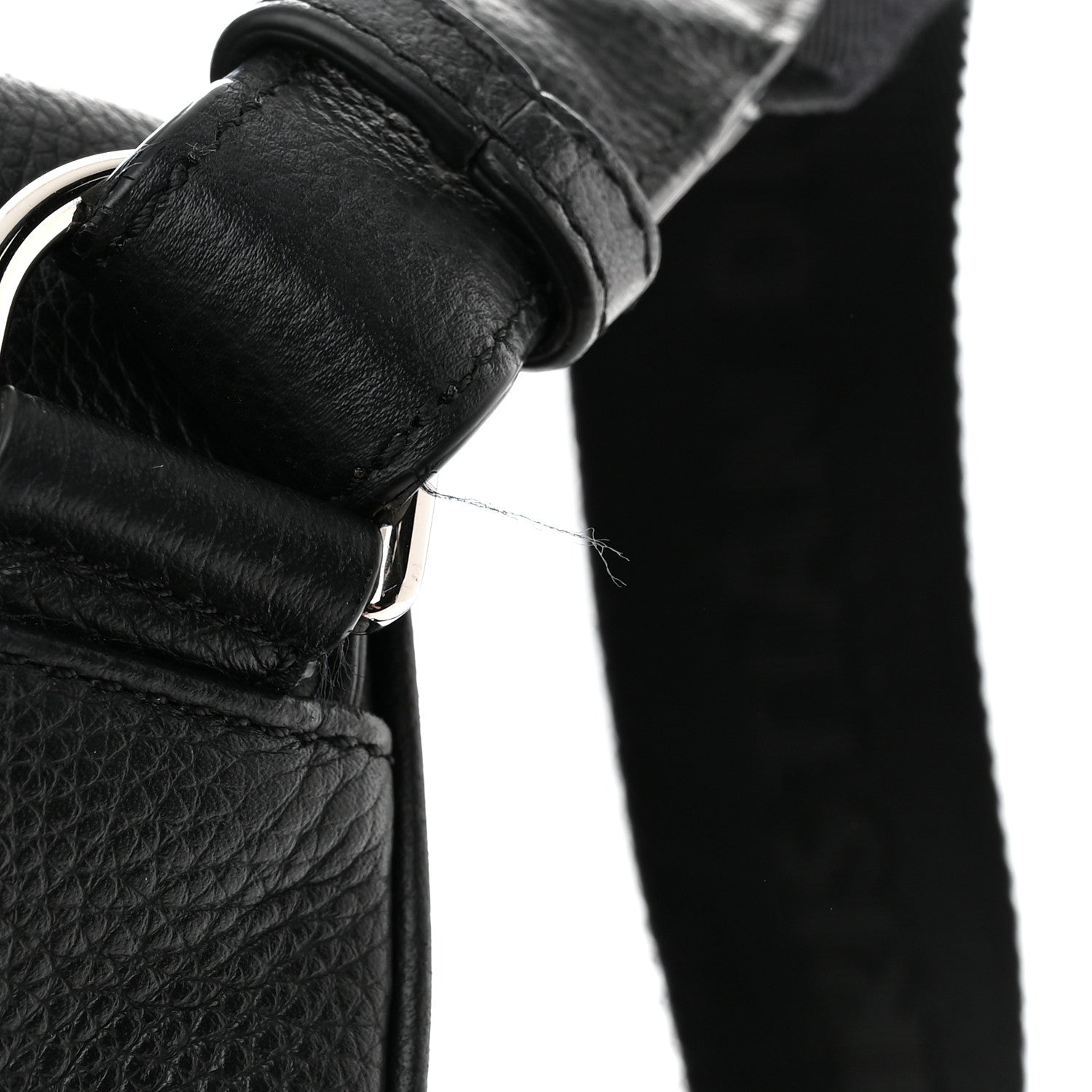 Christian Dior Grained Calfskin Mens Mini Saddle Bag Black 14 of 14