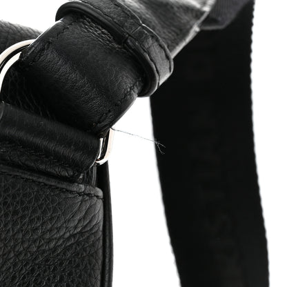 Christian Dior Grained Calfskin Mens Mini Saddle Bag Black 14 of 14