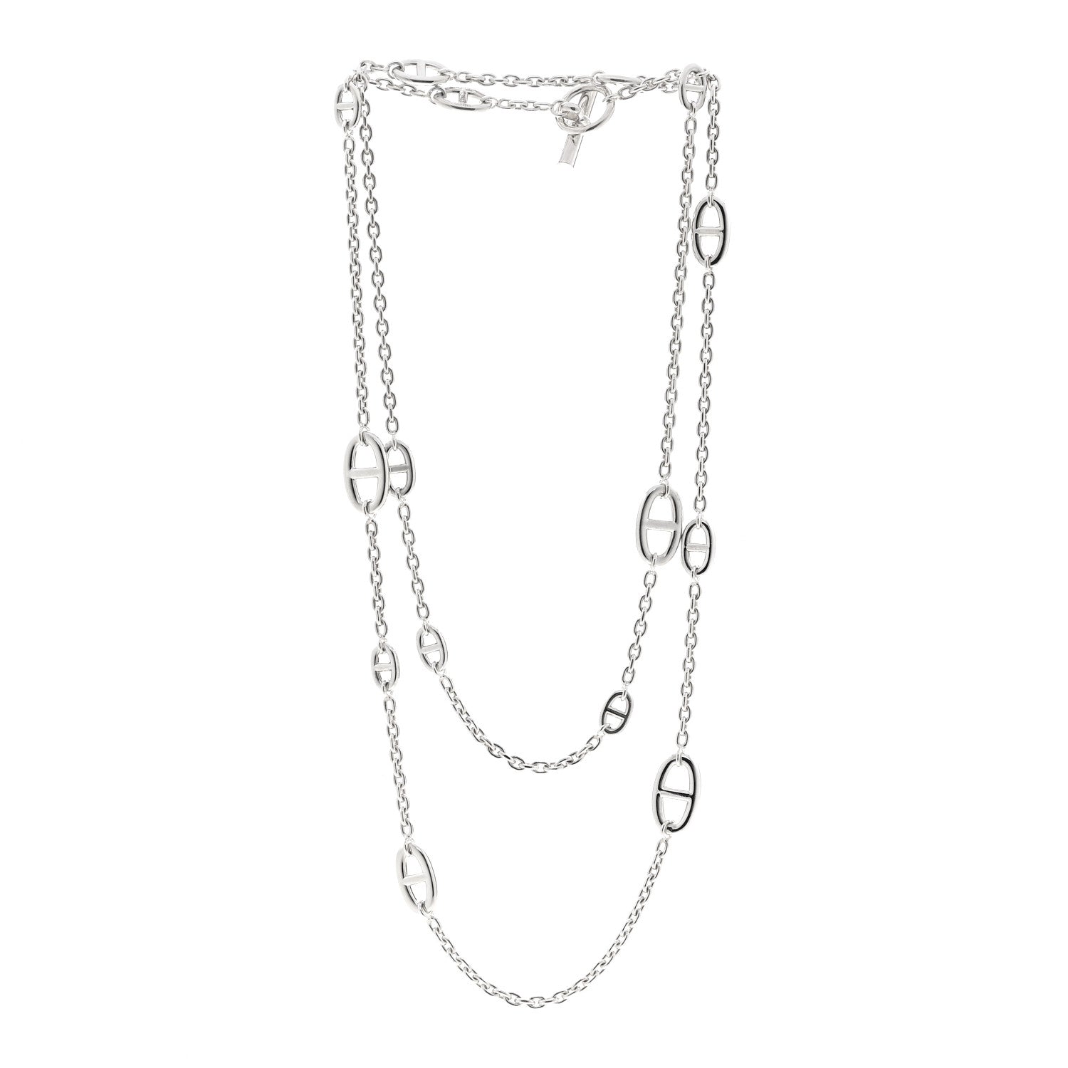 Hermes Sterling Silver Farandole Necklace 120 3 of 5