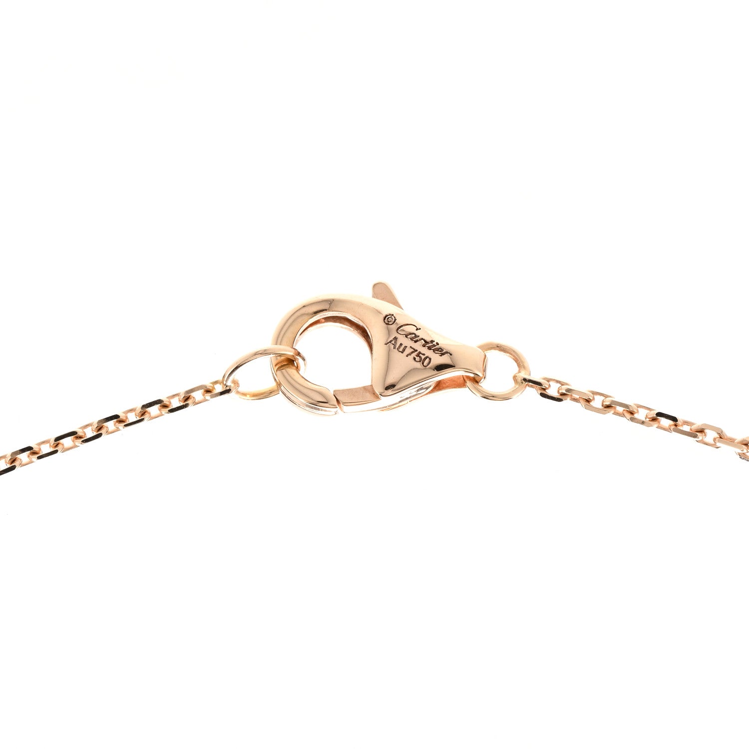 Cartier 18K Pink Gold Diamond Pink Opal XS Amulette de Cartier Pendant Necklace 4 of 5