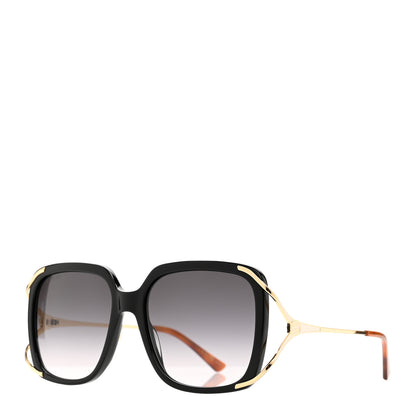 Gucci Acetate Butterfly Sunglasses GG0647S Black White 1 of 6