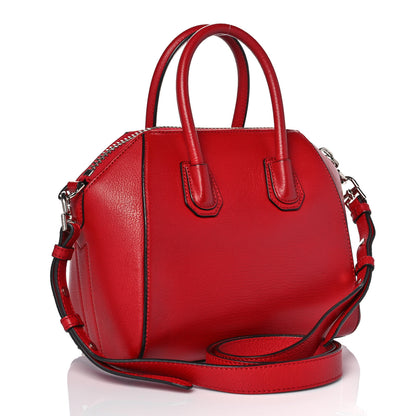 Givenchy Sugar Goatskin Mini Antigona Dark Red 3 of 9