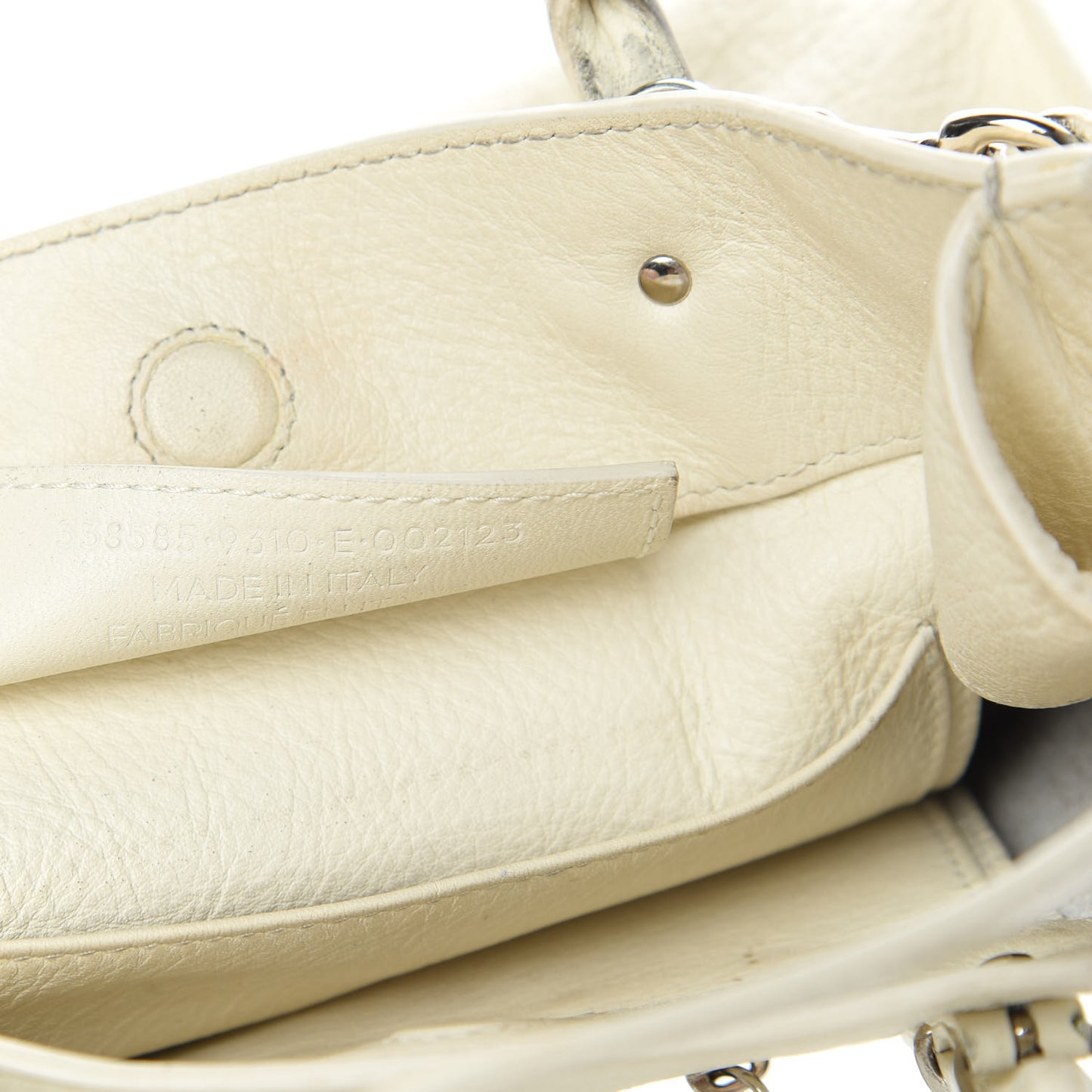 Veau Papier A4 Tote Blanc Creme