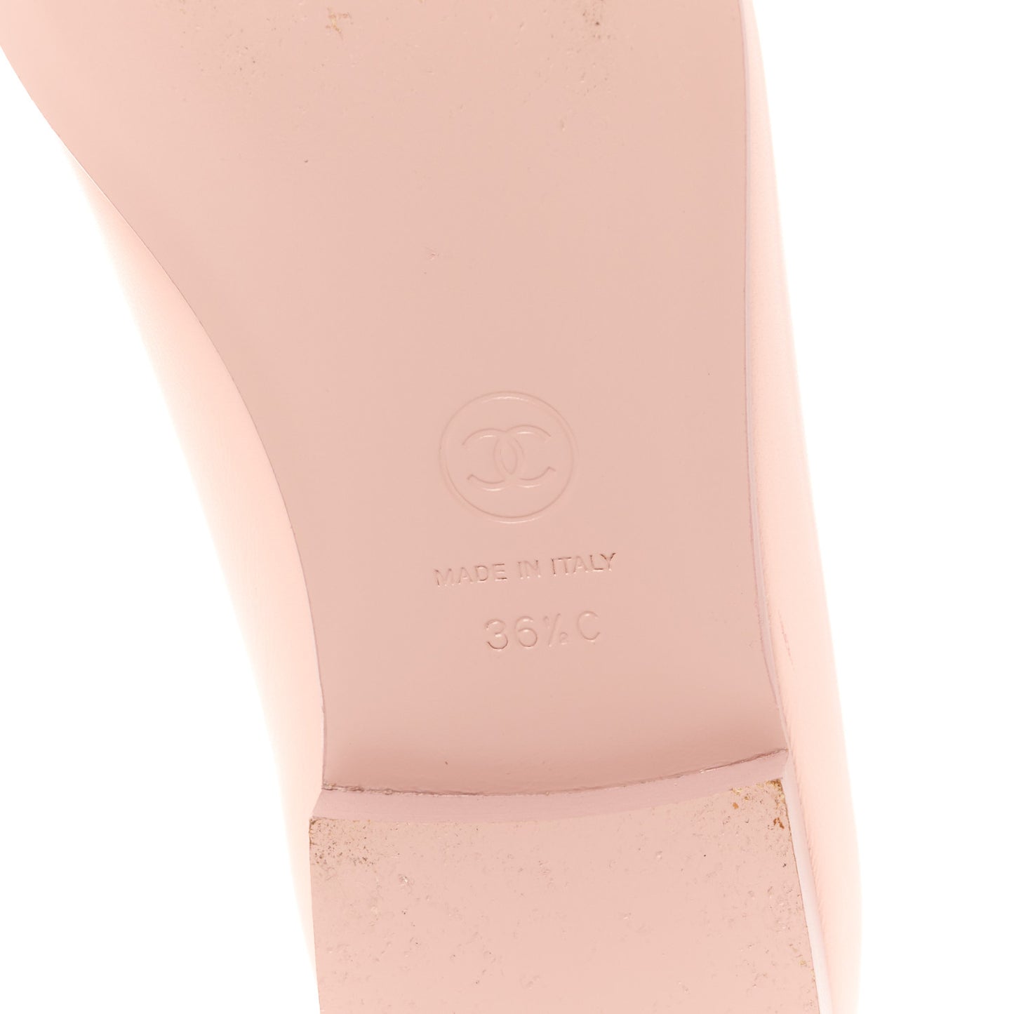 Lambskin Cap Toe CC Ballerina Flats 36.5 Light Pink Dark Pink