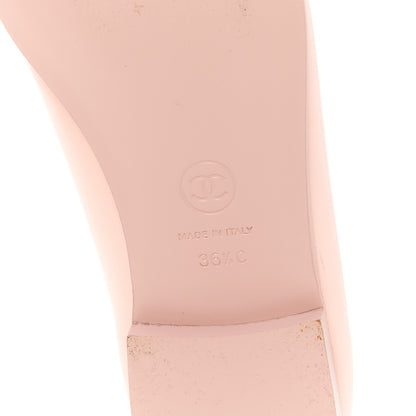 Chanel Lambskin Cap Toe CC Ballerina Flats 36.5 Light Pink Dark Pink 6 of 9