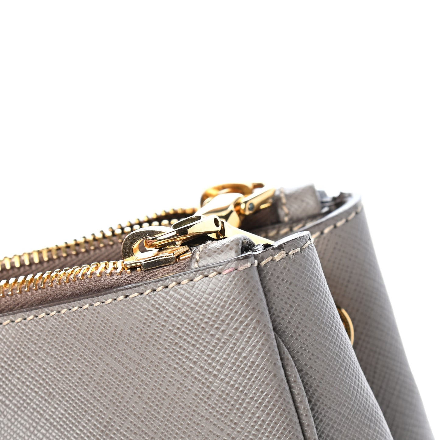 Saffiano Large Galleria Double Zip Tote Argilla