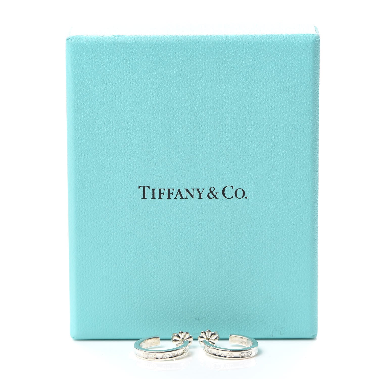 Tiffany Sterling Silver 1837 Small Narrow Hoop Earrings 5 of 5