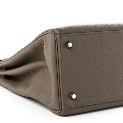 Hermes Togo Kelly Retourne 40 Etain 9 of 11