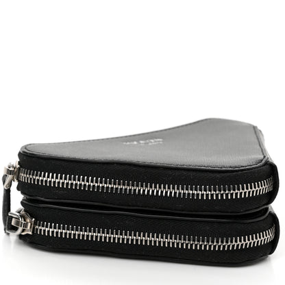 Prada Saffiano Mini Triangle Crossbody Pouch Black 9 of 10