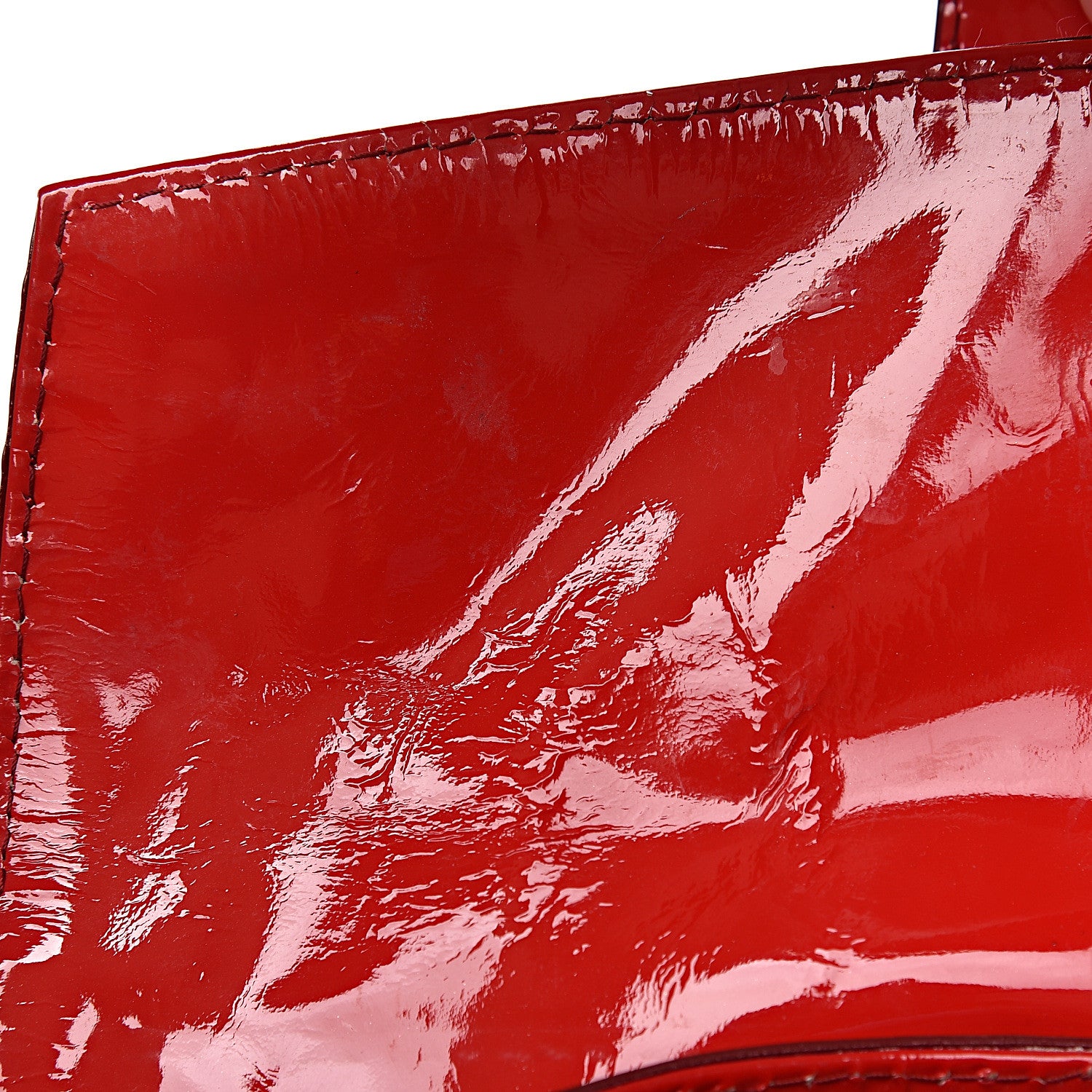 Valentino Garavani Patent Large Histoire Red 11 of 25