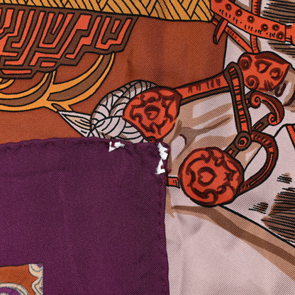 Hermes Silk Art De Steppes Scarf 90 4 of 5