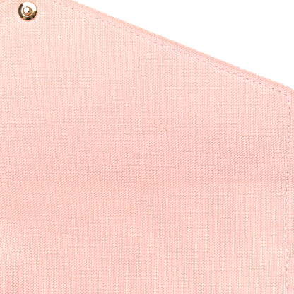 Louis Vuitton Damier Azur Pochette Felicie Chain Wallet Rose Ballerine 28 of 39