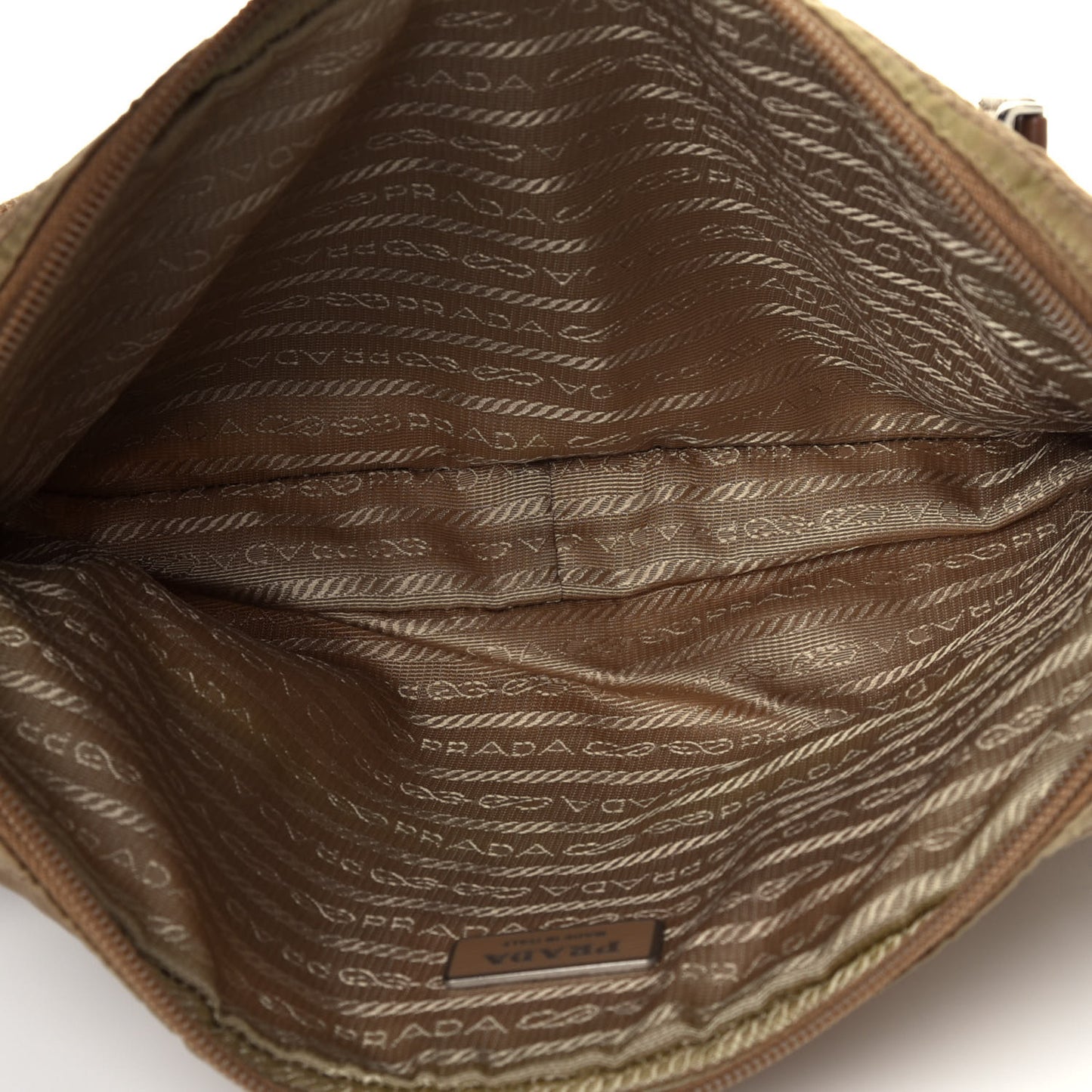 Tessuto Nylon Belt Bag Brown