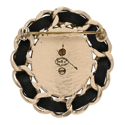 Chanel Lambskin Chain CC Brooch Black 3 of 5